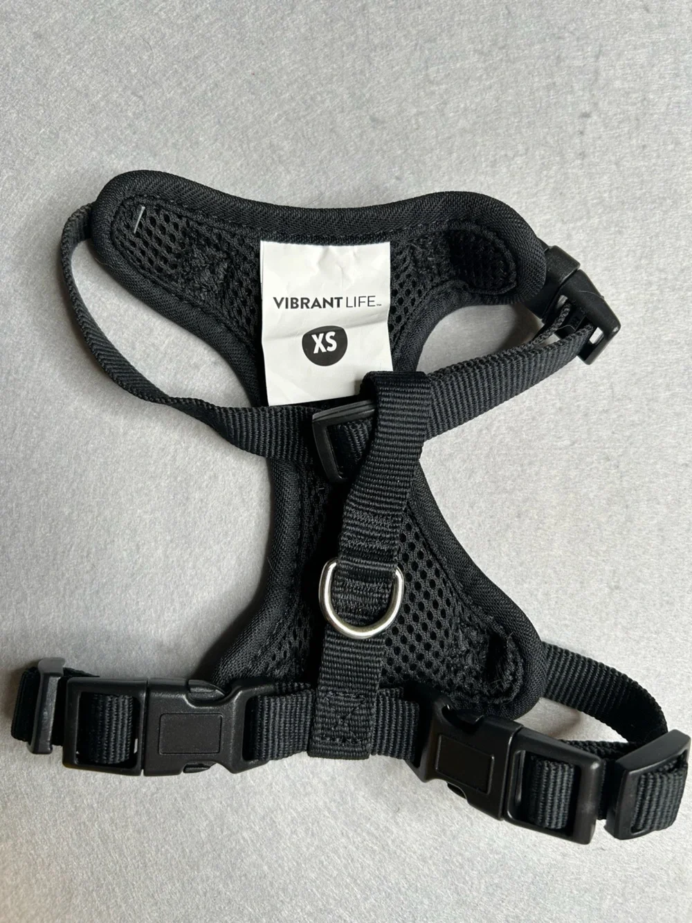 Vibrant Life VL Black Mesh Dog Harness Black Leash NWOT